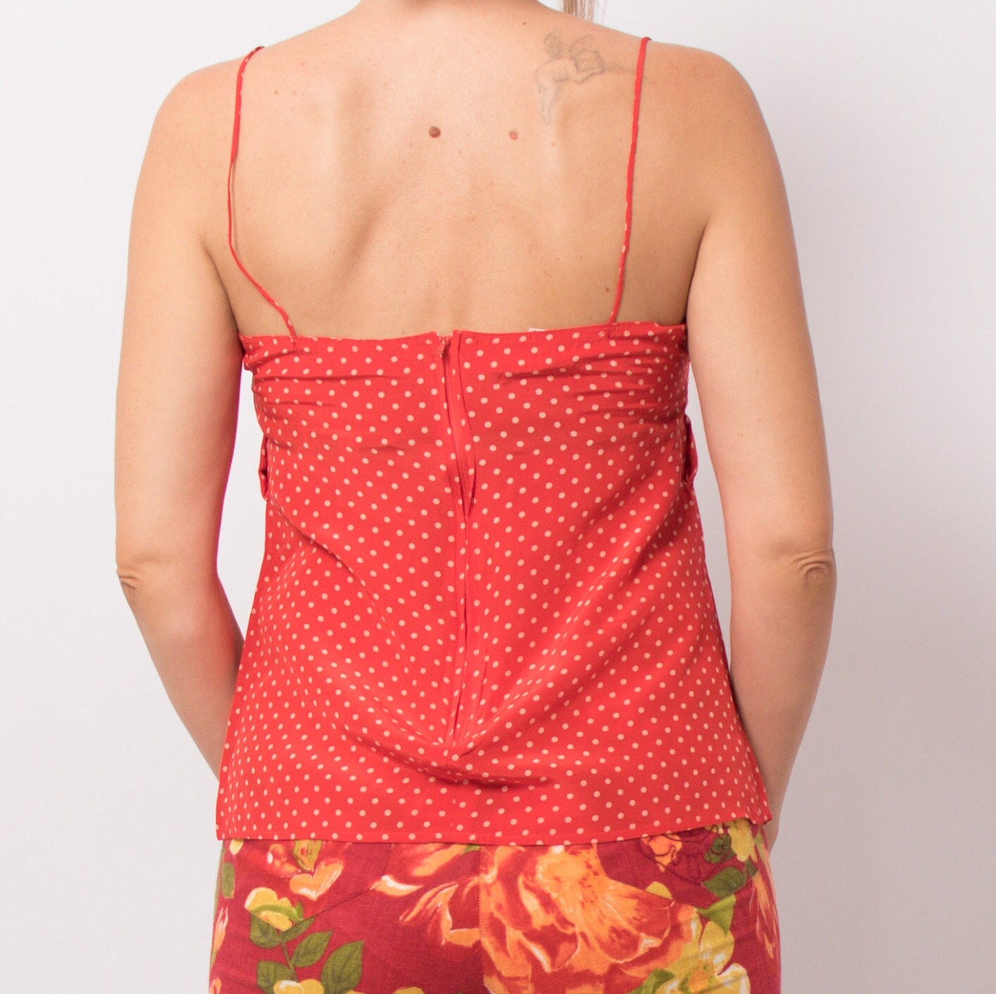 Vintage Silk Cami Polka Top Vintage Silk Cami Polka Top - Image 4