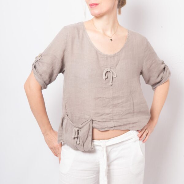 Vintage Oversized Blouse Top - Image 2