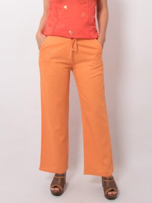 Vintage Cotton Linen Pants with pockets