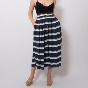 BYBLOS Striped Midi Skirt