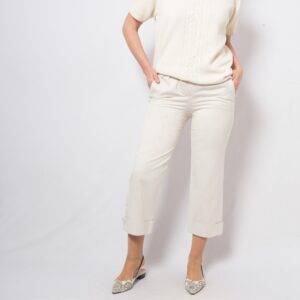 Vintage CLOE Jacquard Cropped Pants