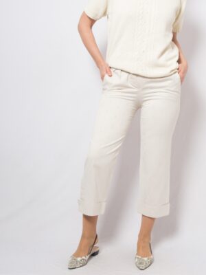 Vintage CLOE Jacquard Cropped Pants