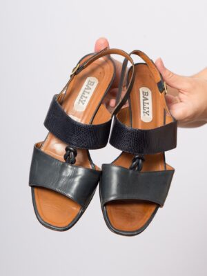 BALLY Leather Flat Sandals
