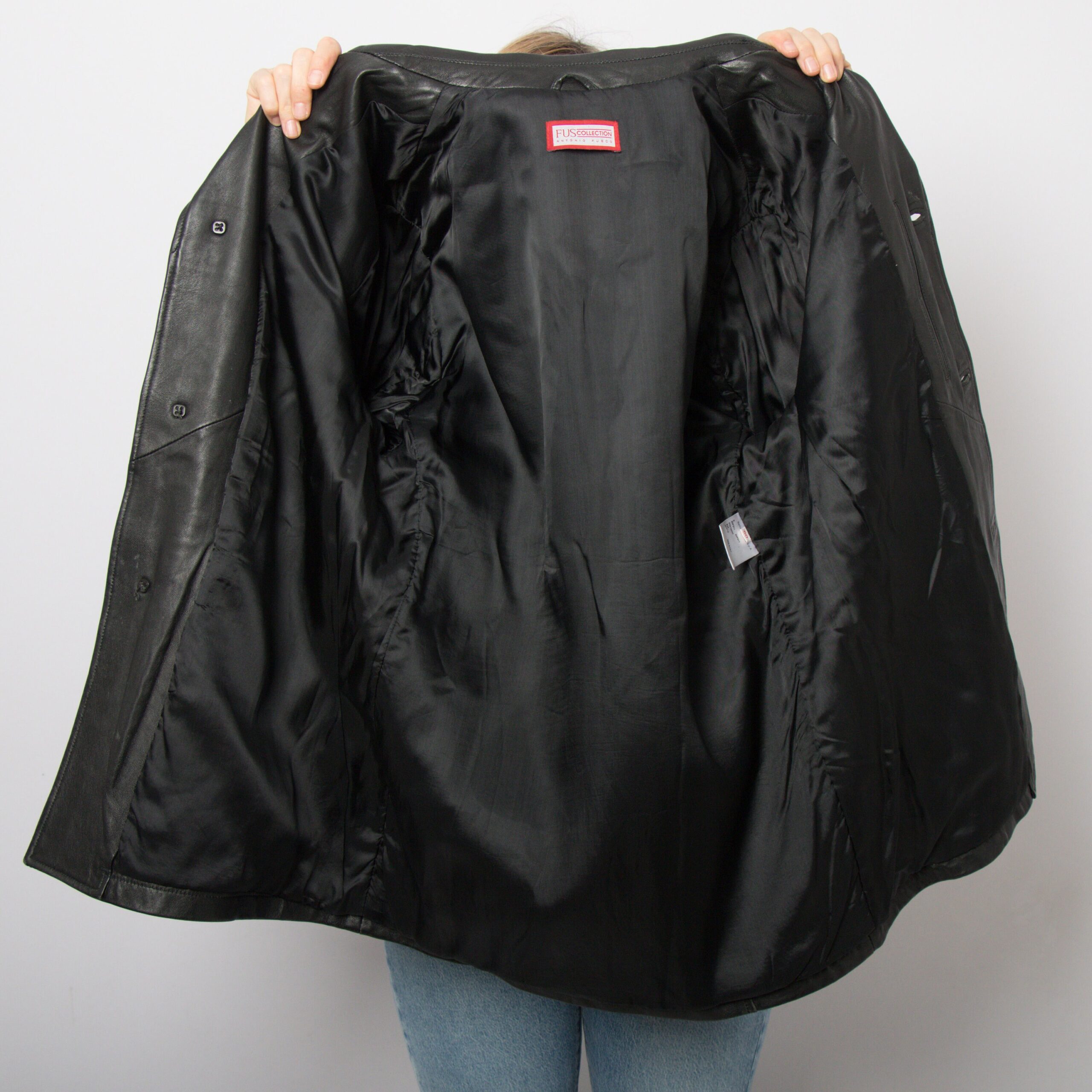 90s Mens Black Leather Jacket 90s Mens Black Leather Jacket - Image 5