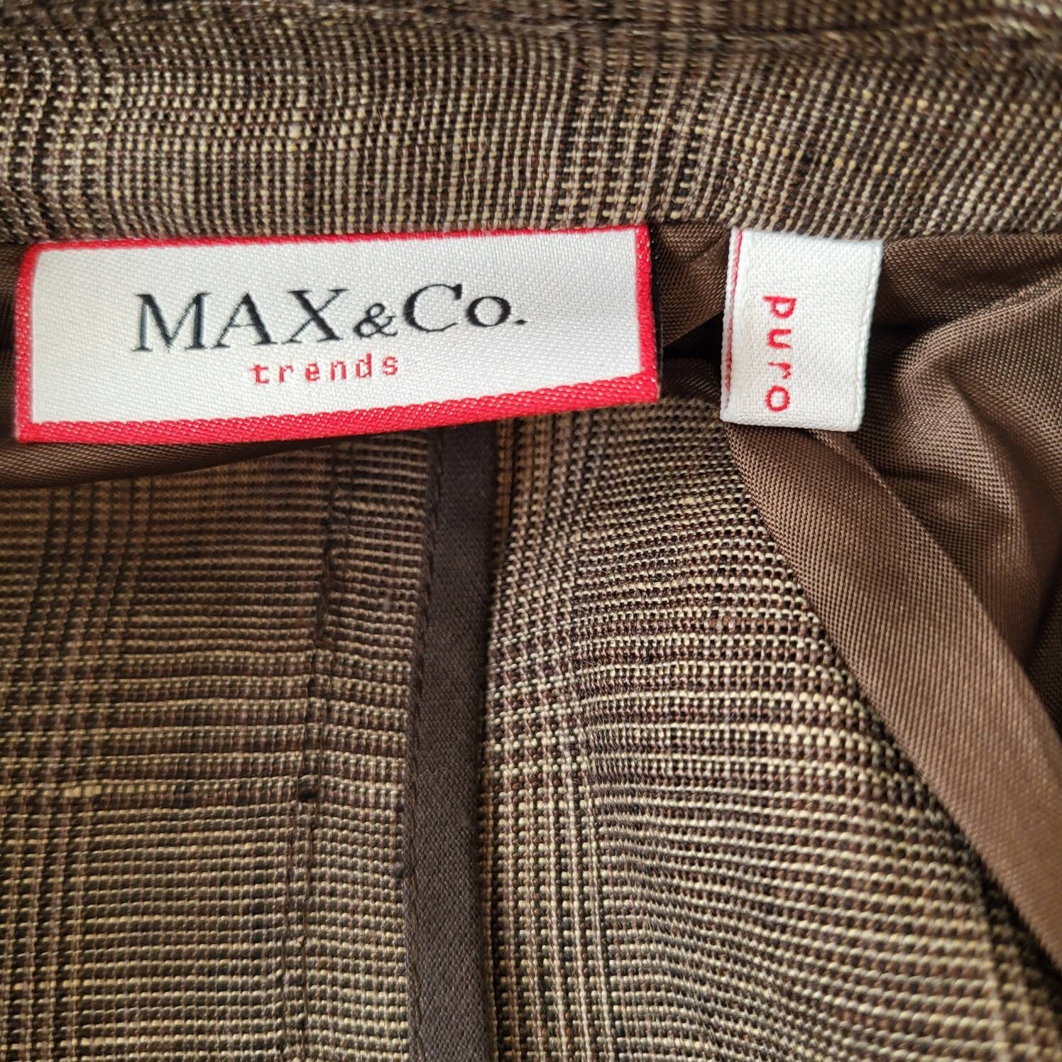 MAX Co Brown Linen Blazer MAX Co Brown Linen Blazer - Image 7