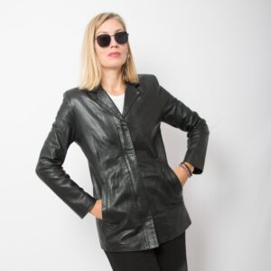90s Leather Blazer by Privileg