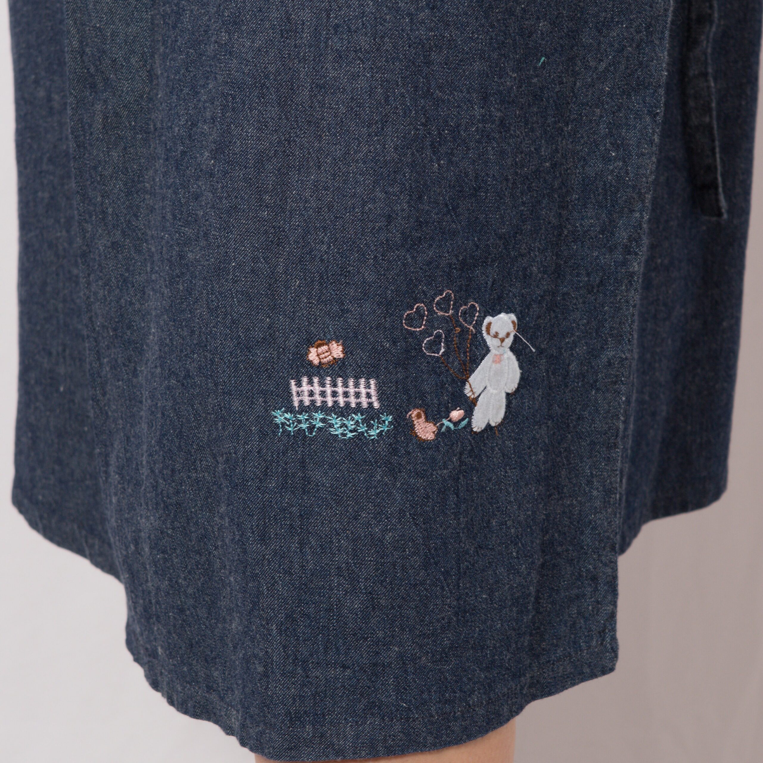 90s Denim Sarafan Dress 90s Denim Sarafan Dress - Image 2