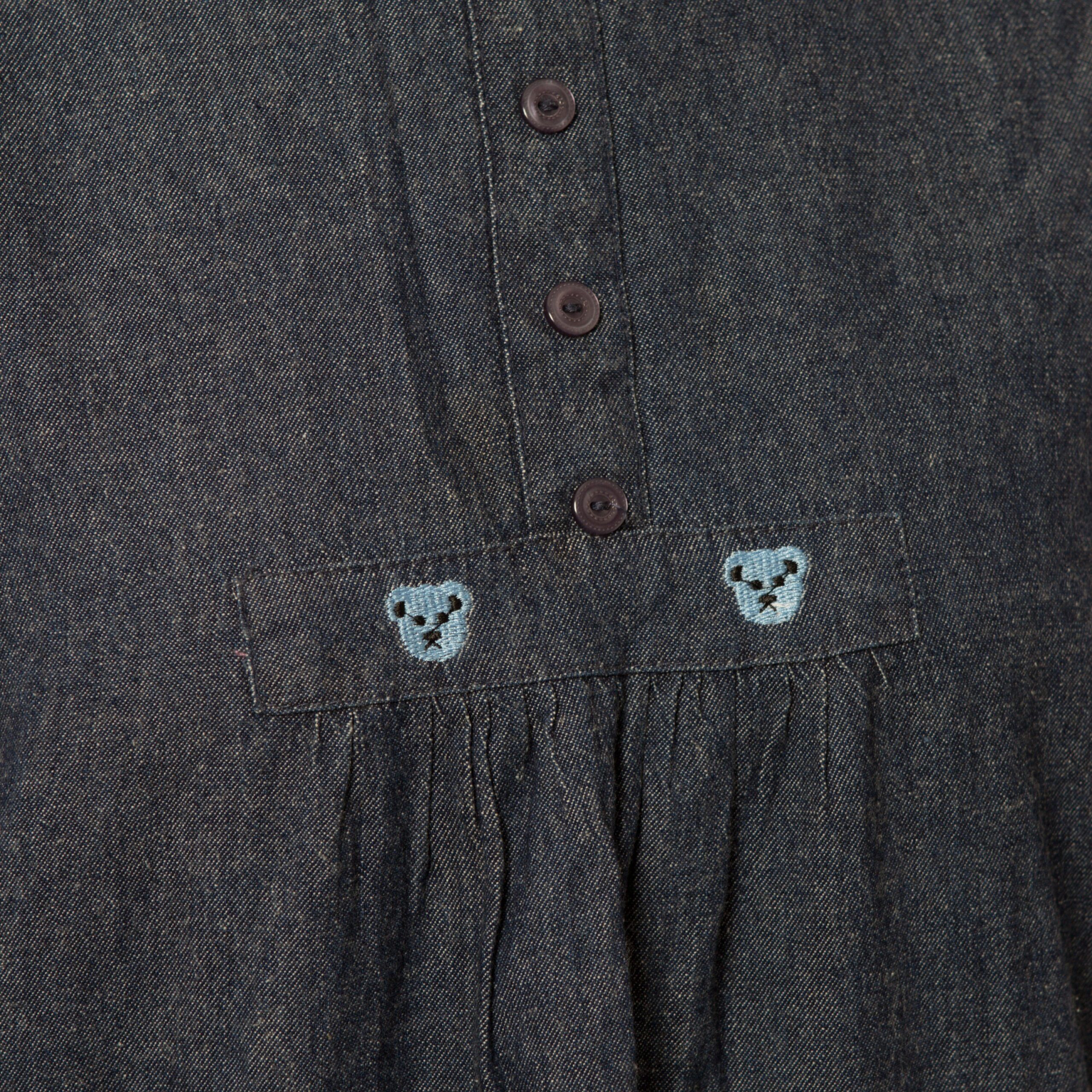90s Denim Sarafan Dress 90s Denim Sarafan Dress - Image 3