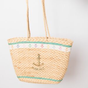 Vintage Straw Market Tote