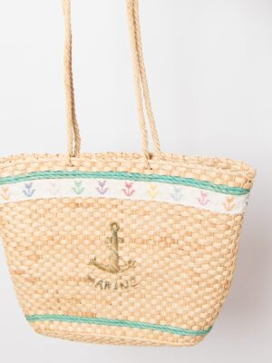 Vintage Straw Market Tote