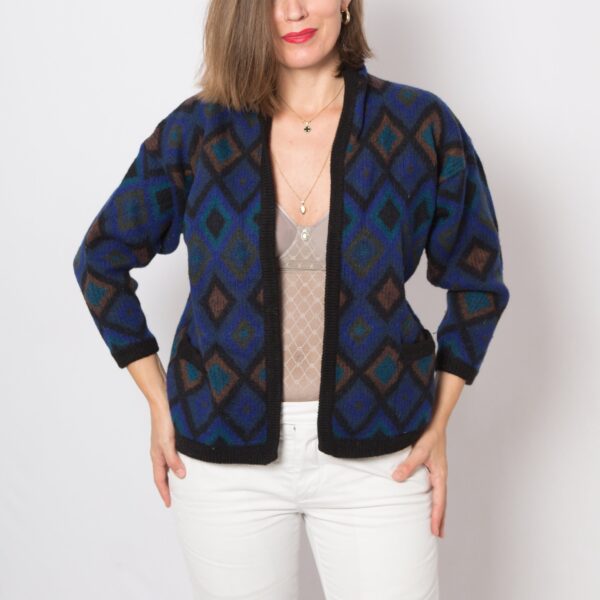 Vintage KENZO Paris Wool Cardigan - Image 2