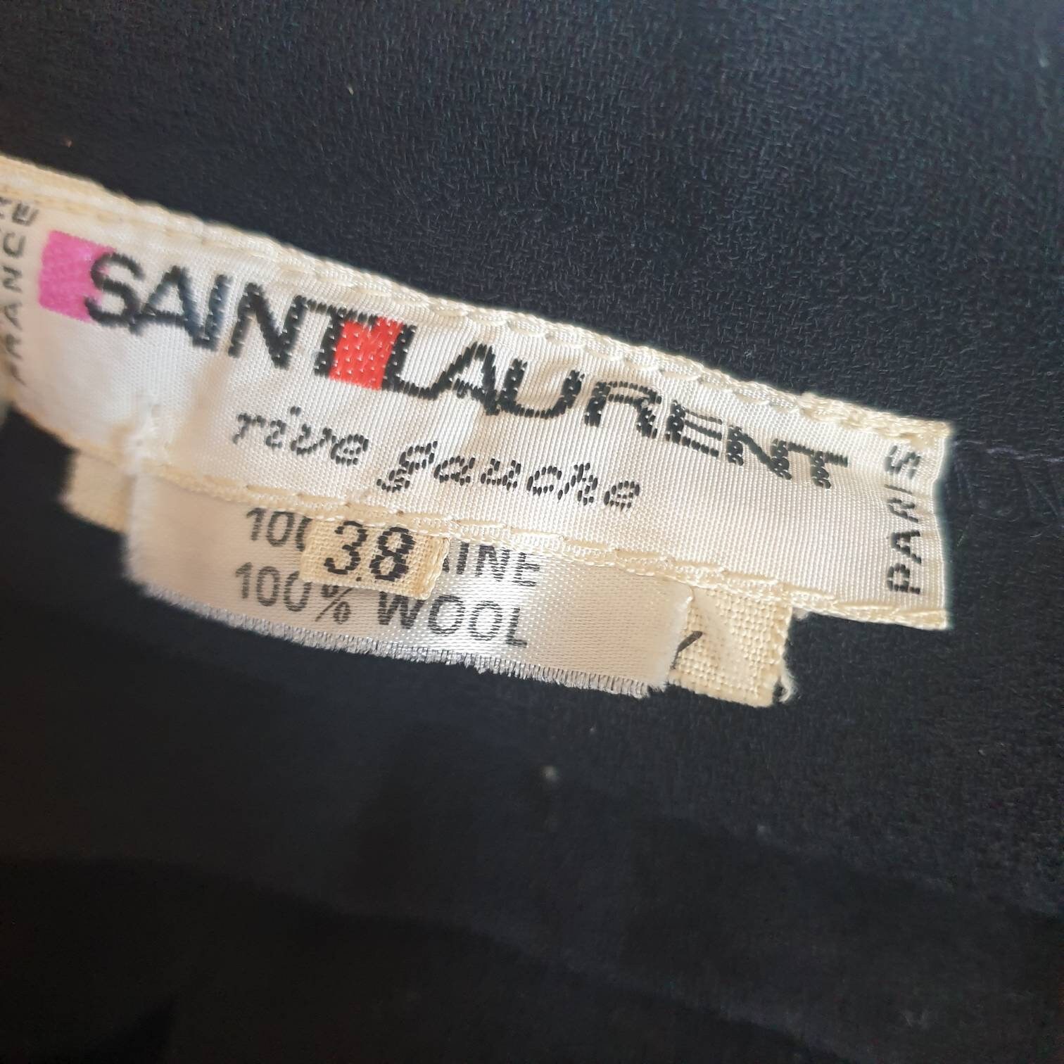 YSL Black Wool Pleated Skirt YSL Black Wool Pleated Skirt - Image 6