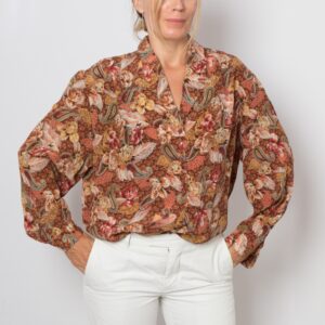 Vintage Flowy Paisley Blouse