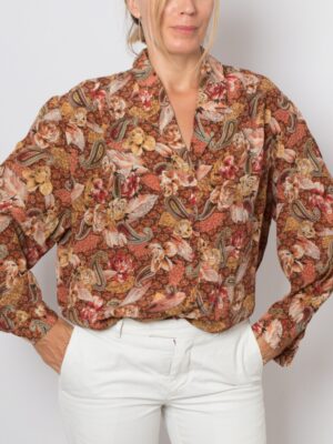 Vintage Flowy Paisley Blouse