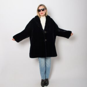Vintage Oversized Faux Fur Coat