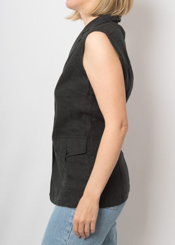 Vintage Linen Blouse - Image 5