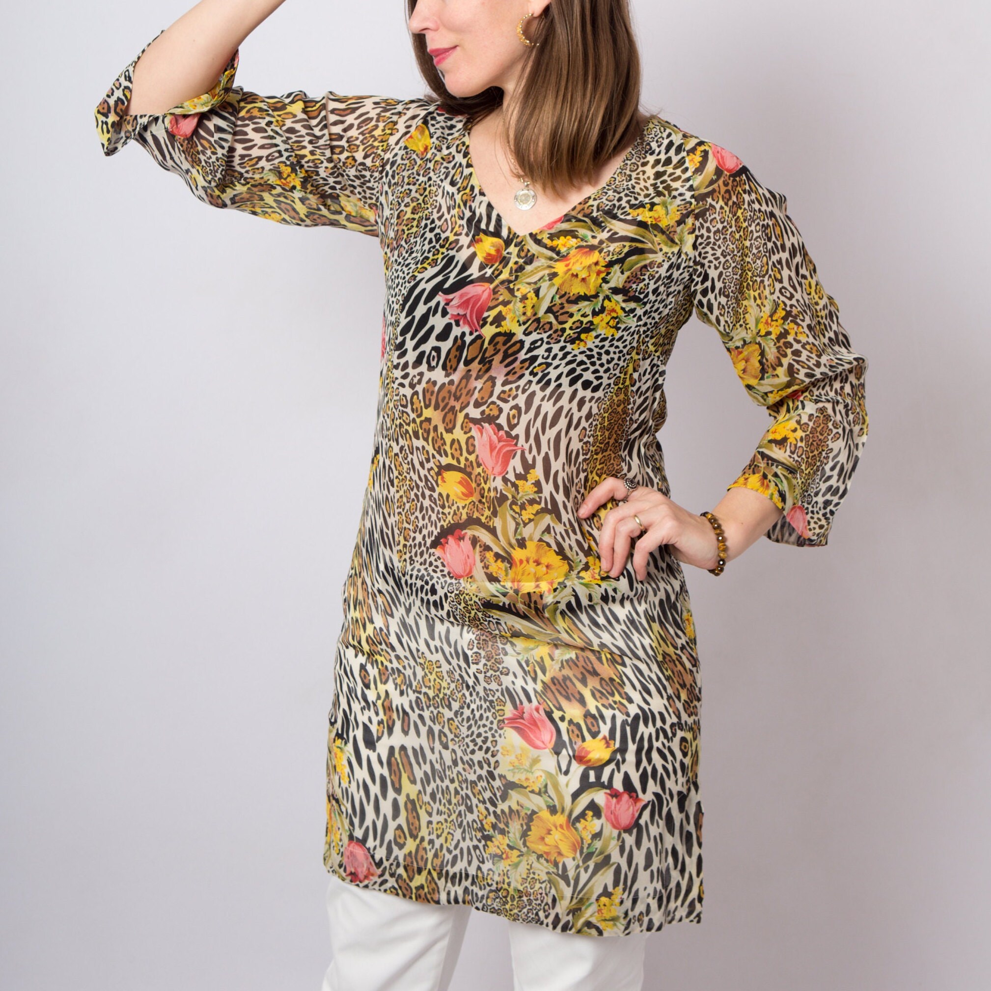 Vintage Resort Sheer Silk Tunic Vintage Resort Sheer Silk Tunic - Image 2
