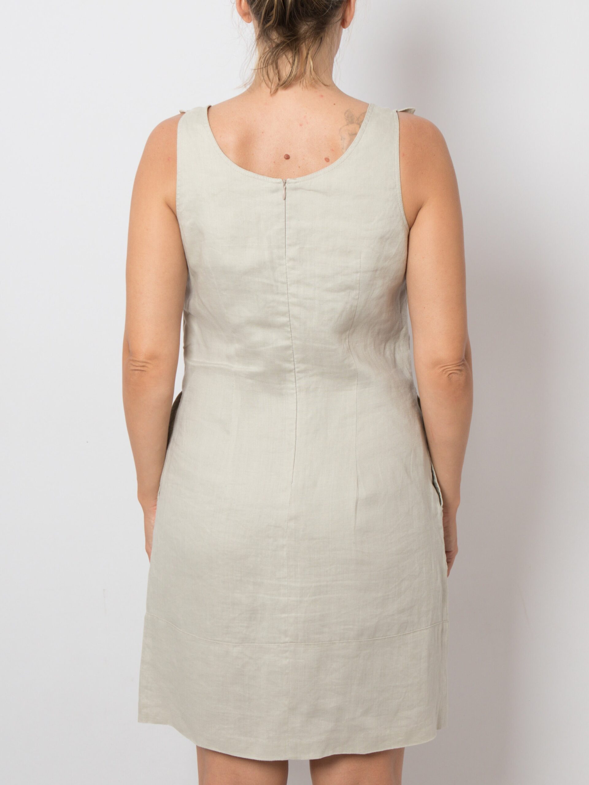 Mini Linen Dress with Pockets Mini Linen Dress with Pockets - Image 6