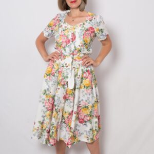 Vintage Two Piece Skirt Set
