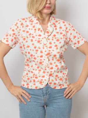 Vintage Rose Print Shirt