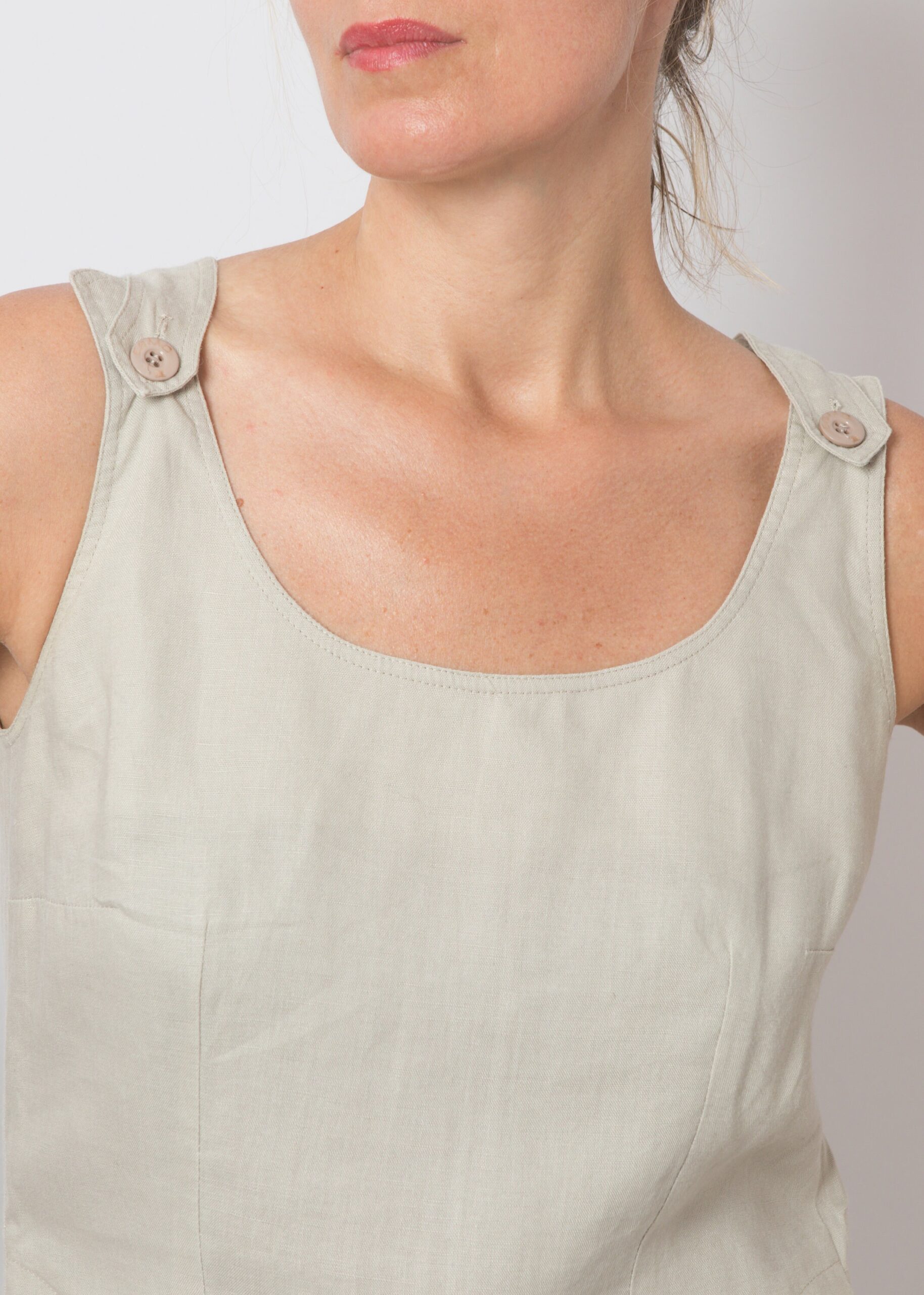 Mini Linen Dress with Pockets Mini Linen Dress with Pockets - Image 8