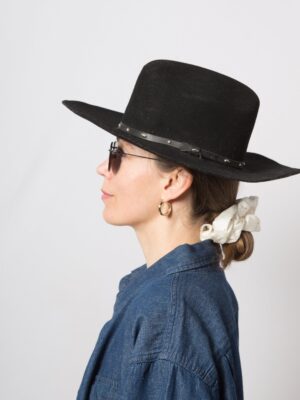 Black Wool Cowboy Hat STALLION BY STETSON