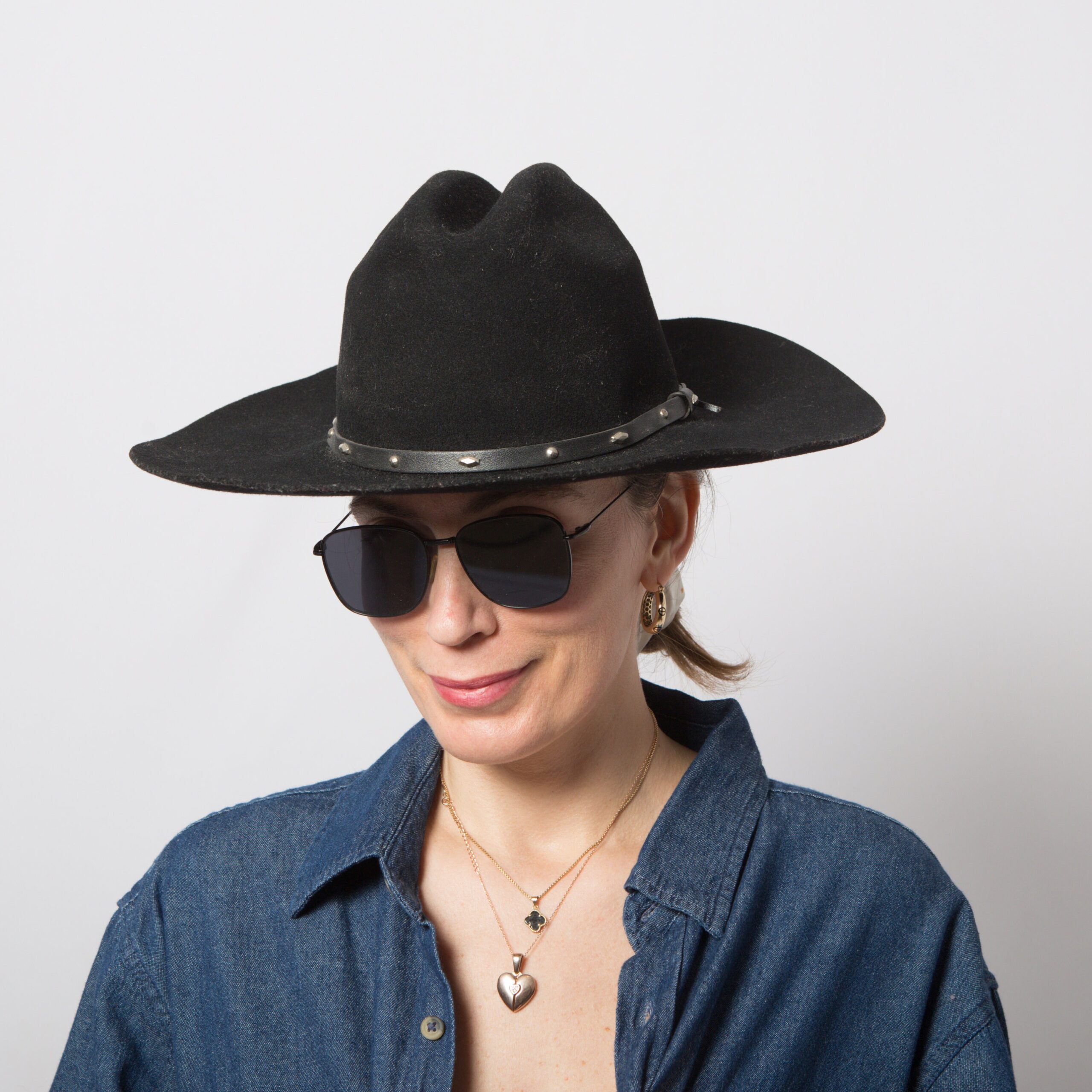 Black Wool Cowboy Hat STALLION BY STETSON Black Wool Cowboy Hat STALLION BY STETSON - Image 2
