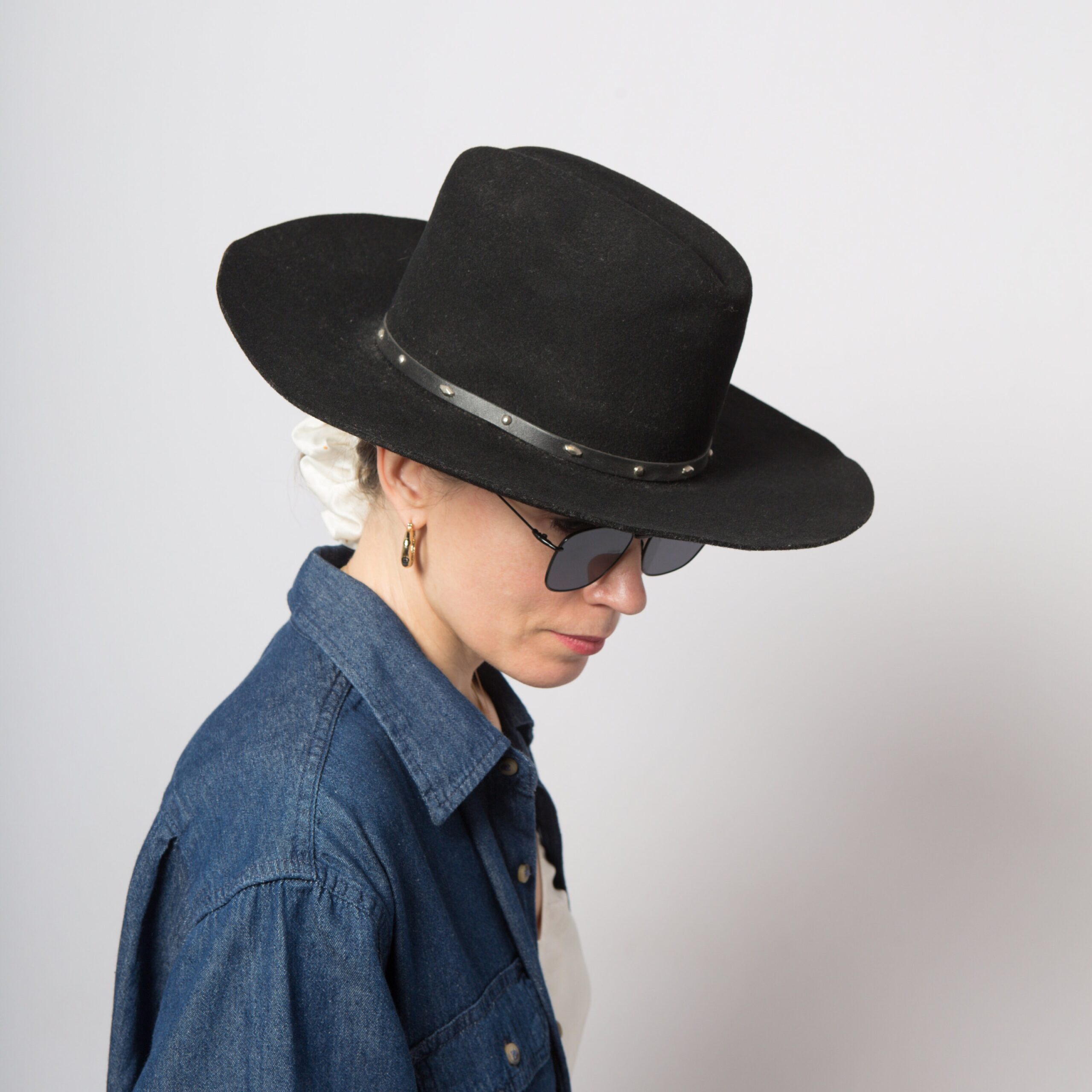 Black Wool Cowboy Hat STALLION BY STETSON Black Wool Cowboy Hat STALLION BY STETSON - Image 3