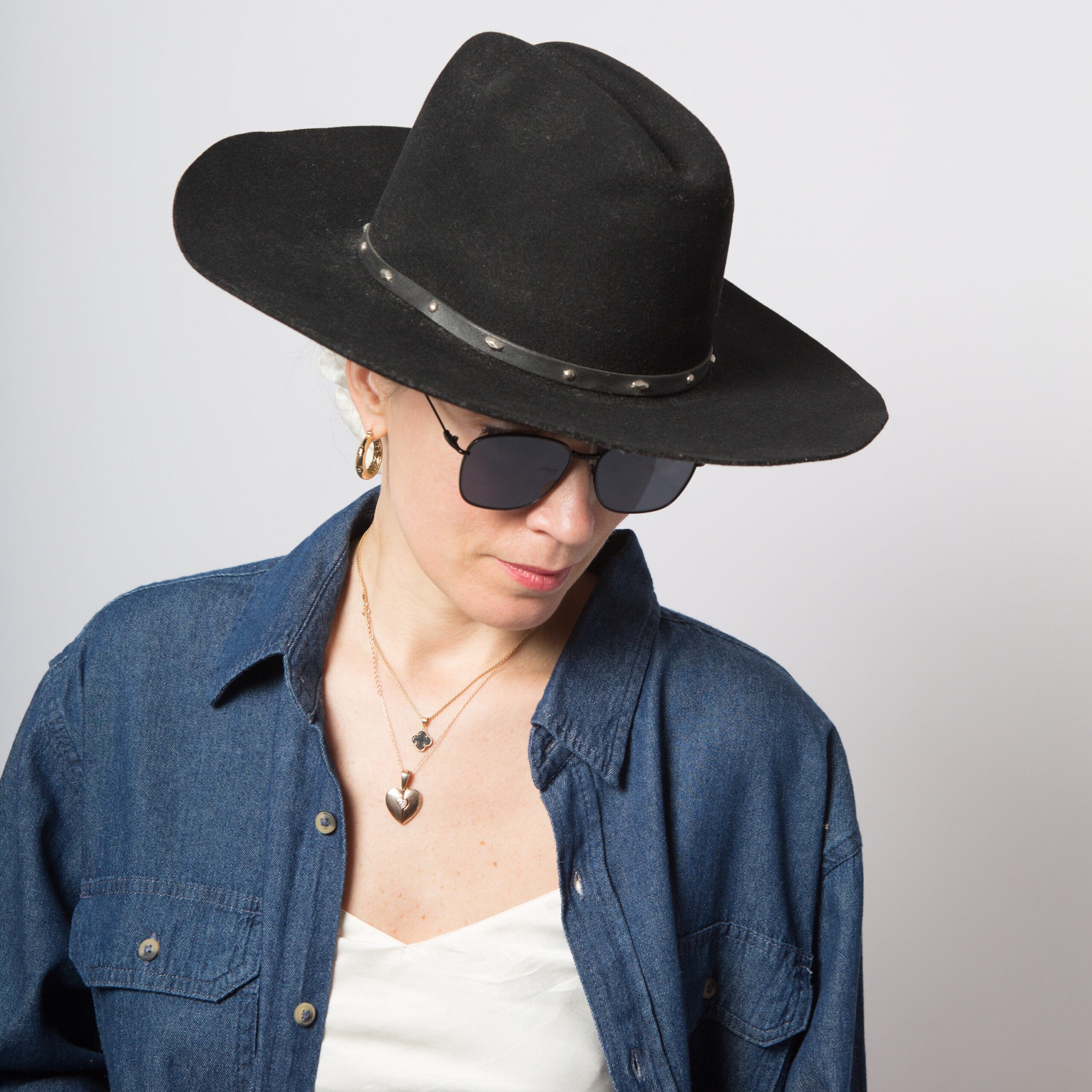 Black Wool Cowboy Hat STALLION BY STETSON Black Wool Cowboy Hat STALLION BY STETSON - Image 5