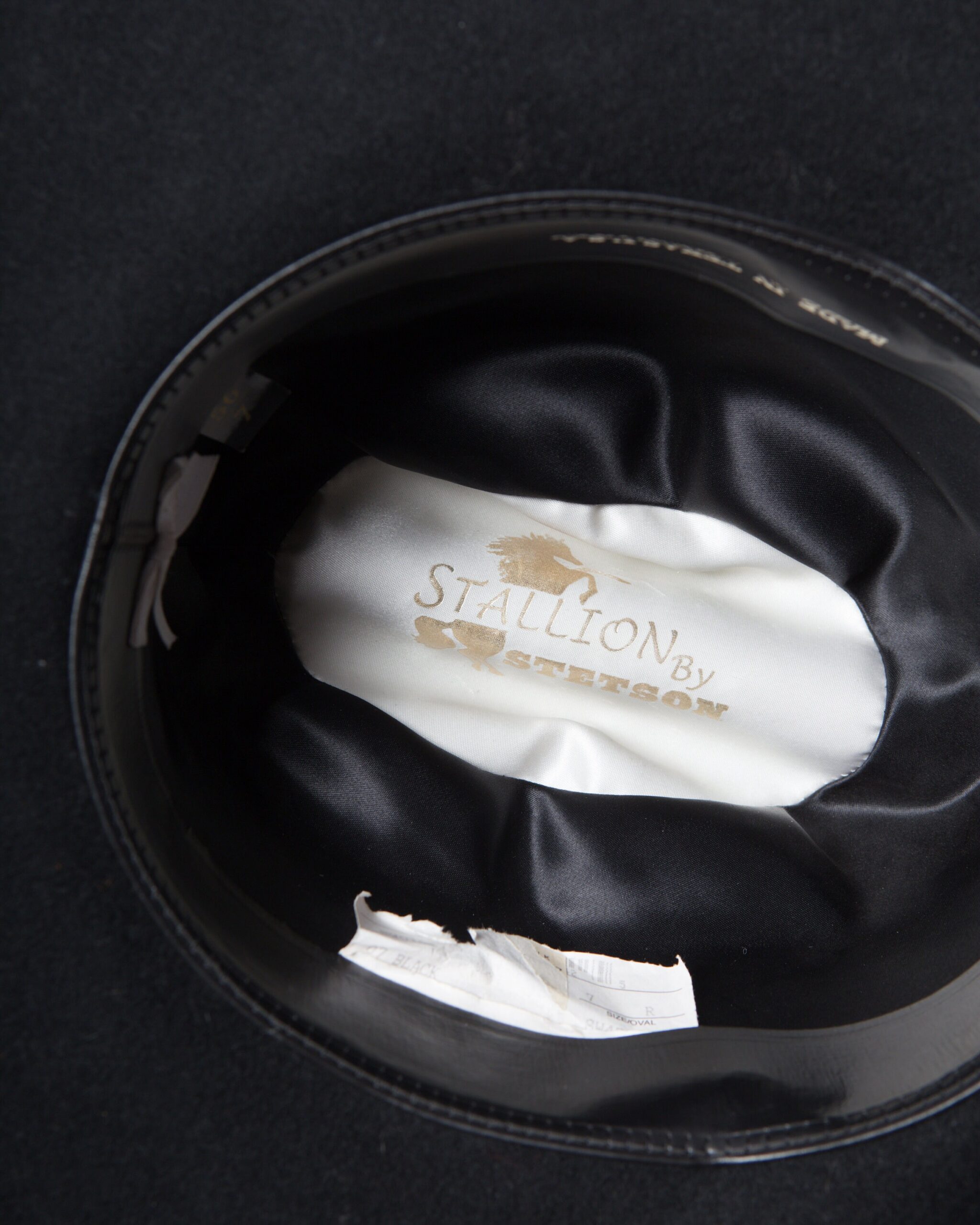 Black Wool Cowboy Hat STALLION BY STETSON Black Wool Cowboy Hat STALLION BY STETSON - Image 9