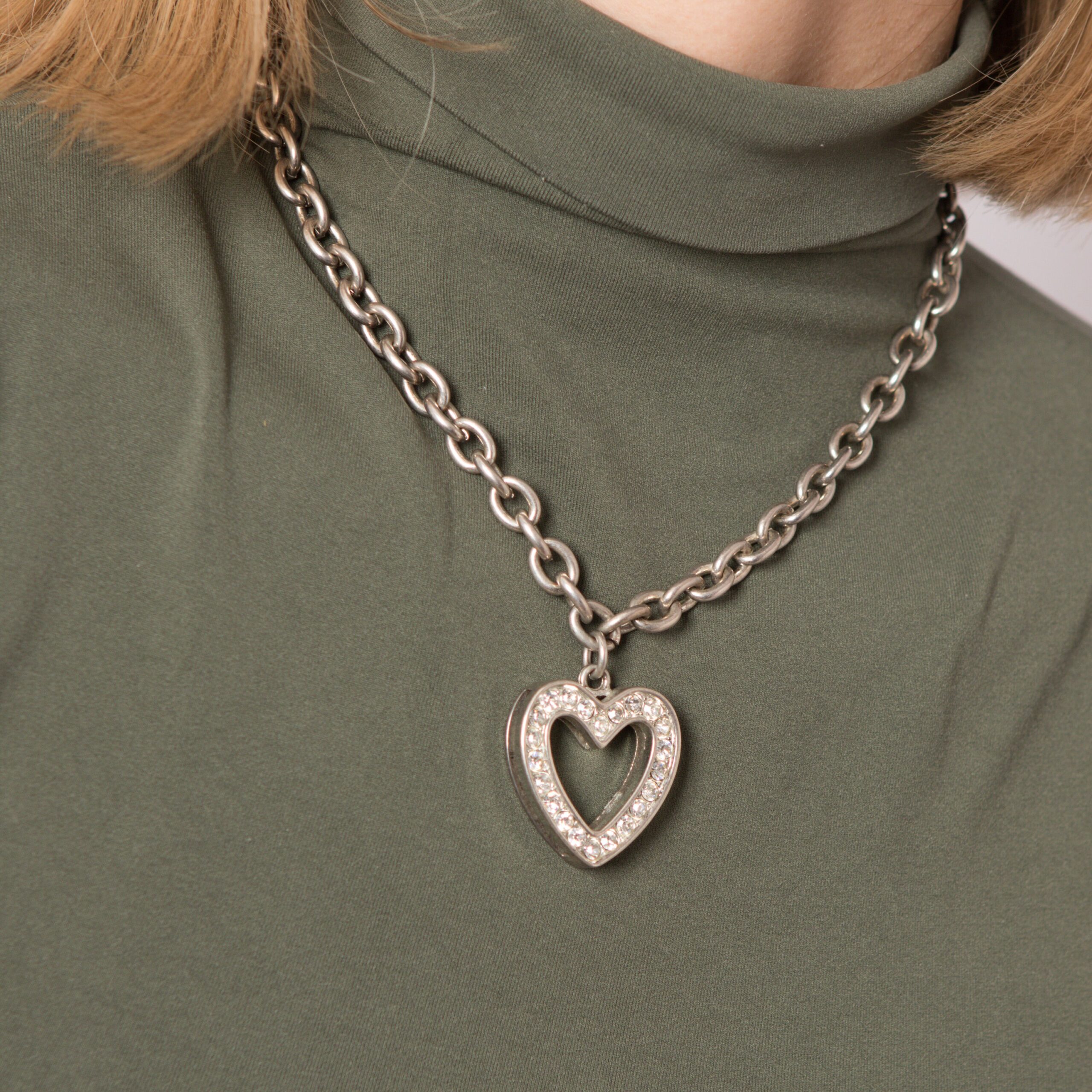 90s Heart Pendant Chain Necklace 90s Heart Pendant Chain Necklace