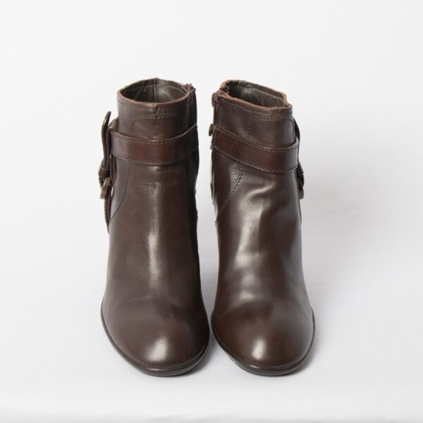 HOGAN Brown Leather Ankle Boots - Image 2