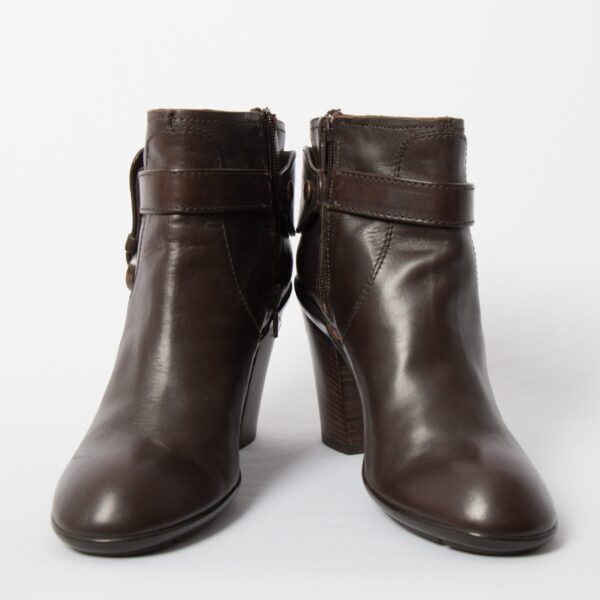 HOGAN Brown Leather Ankle Boots - Image 7