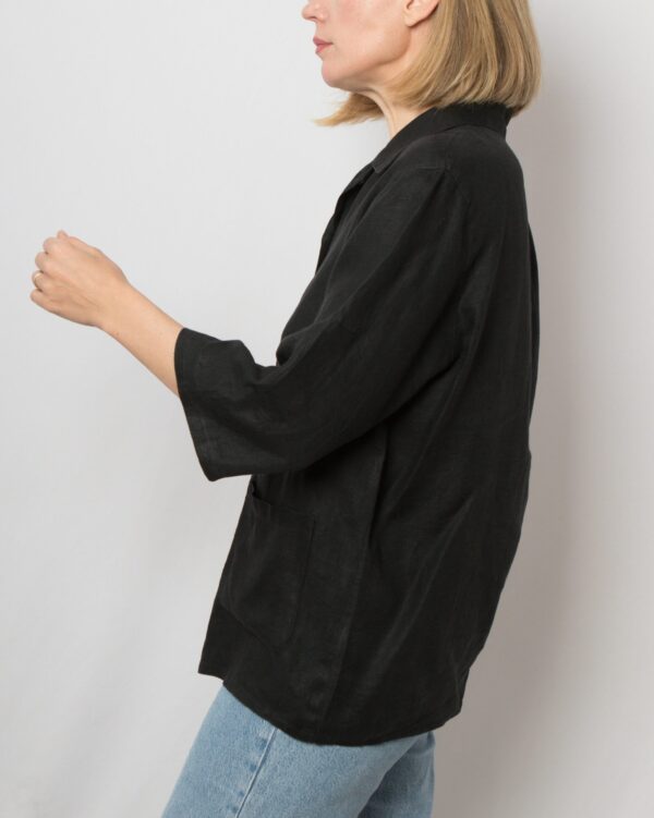 Vintage Oversized Linen Shirt - Image 5