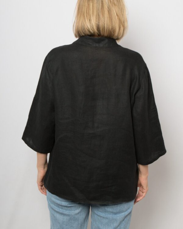 Vintage Oversized Linen Shirt - Image 6