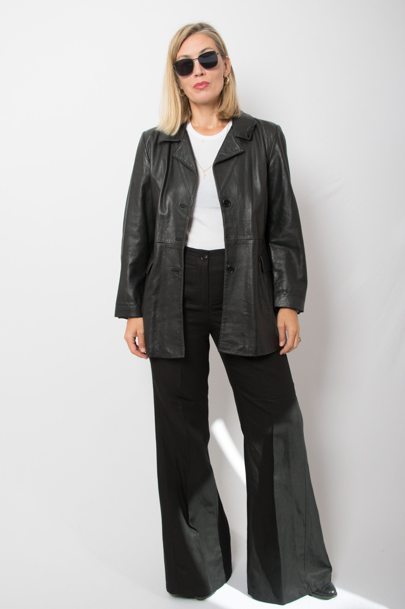 Y2K Leather Jacket Black Y2K Leather Jacket Black - Image 2