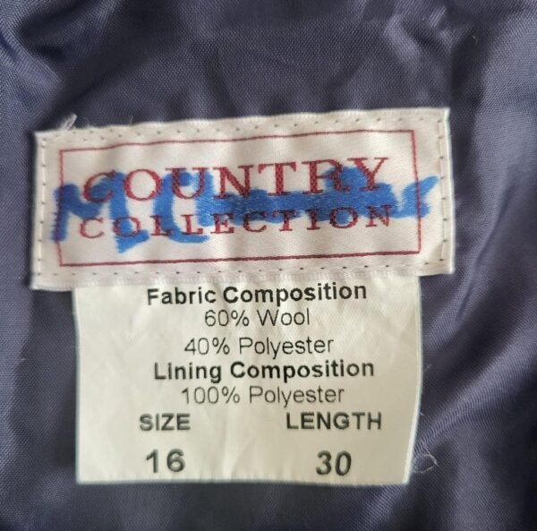 90s Pleated Wool Skirt Midi - Image 6