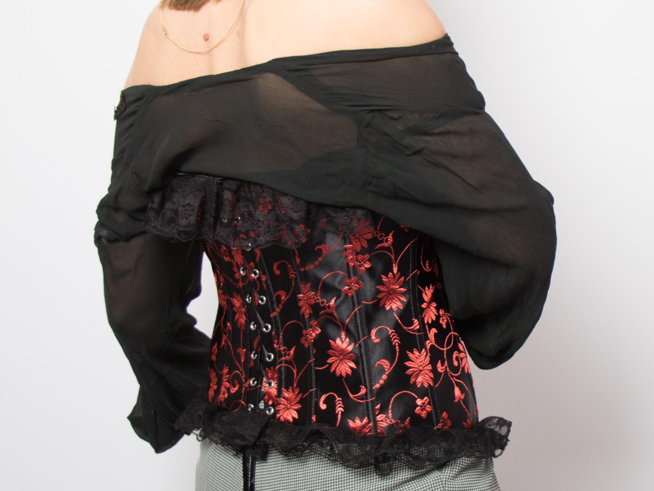 90s Floral Bustier Corset Top 90s Floral Bustier Corset Top - Image 4