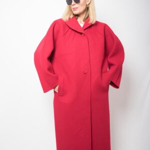 Vintage GERARDI Raspberry Wool Coat