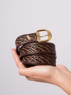 Classic Braided Leather Belt