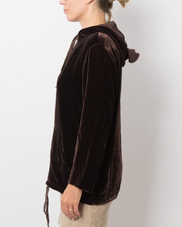 Weekend Max Mara Hooded Velvet Cardigan - Image 4