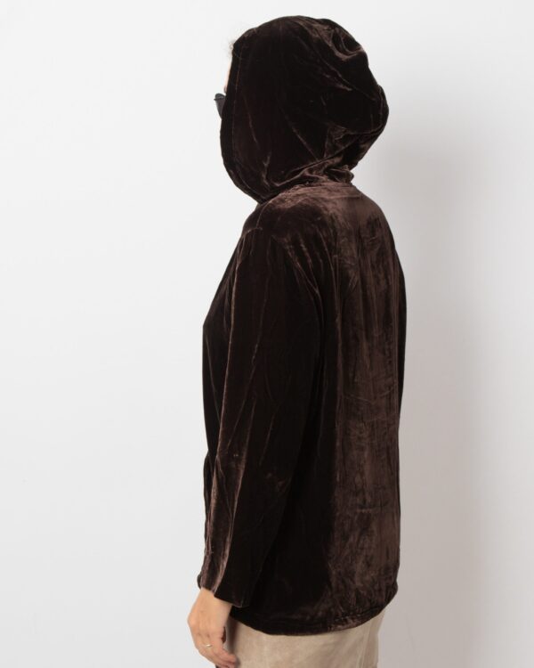 Weekend Max Mara Hooded Velvet Cardigan - Image 5