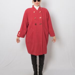 80s Pink Wool Coat