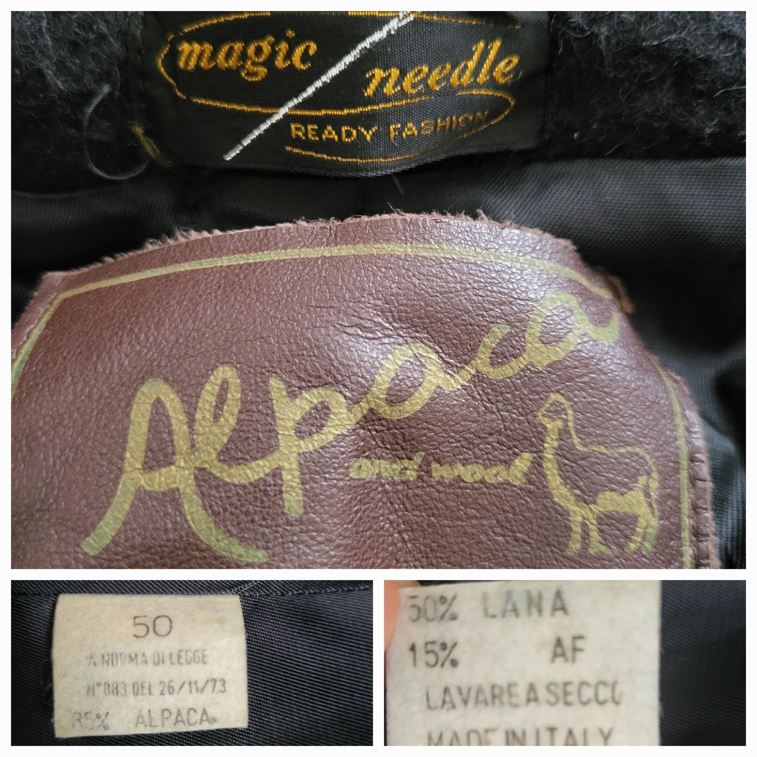 90s Black Long Alpaca Coat 90s Black Long Alpaca Coat - Image 8