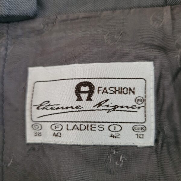 Aigner Vintage Gray Pencil Skirt - Image 5