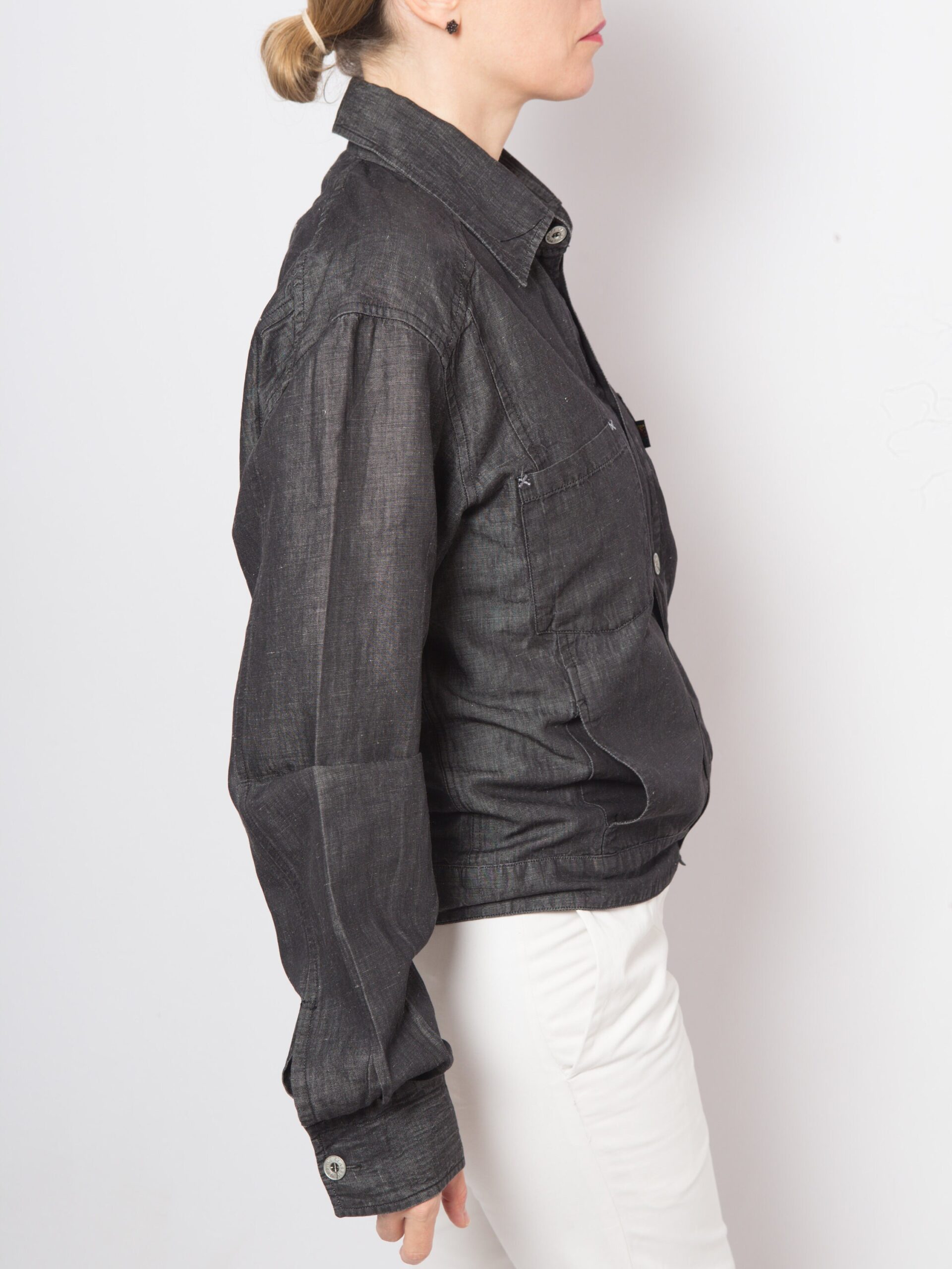 RARE Versace Classic Black Denim Shirt Jacket RARE Versace Classic Black Denim Shirt Jacket - Image 7