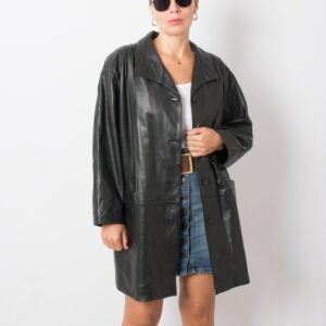 90s Leather Jacket Minimalist Normcore
