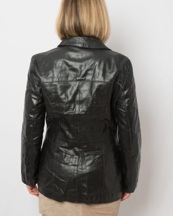Vintage Chris Hadler Minimalist Leather Blazer - Image 5