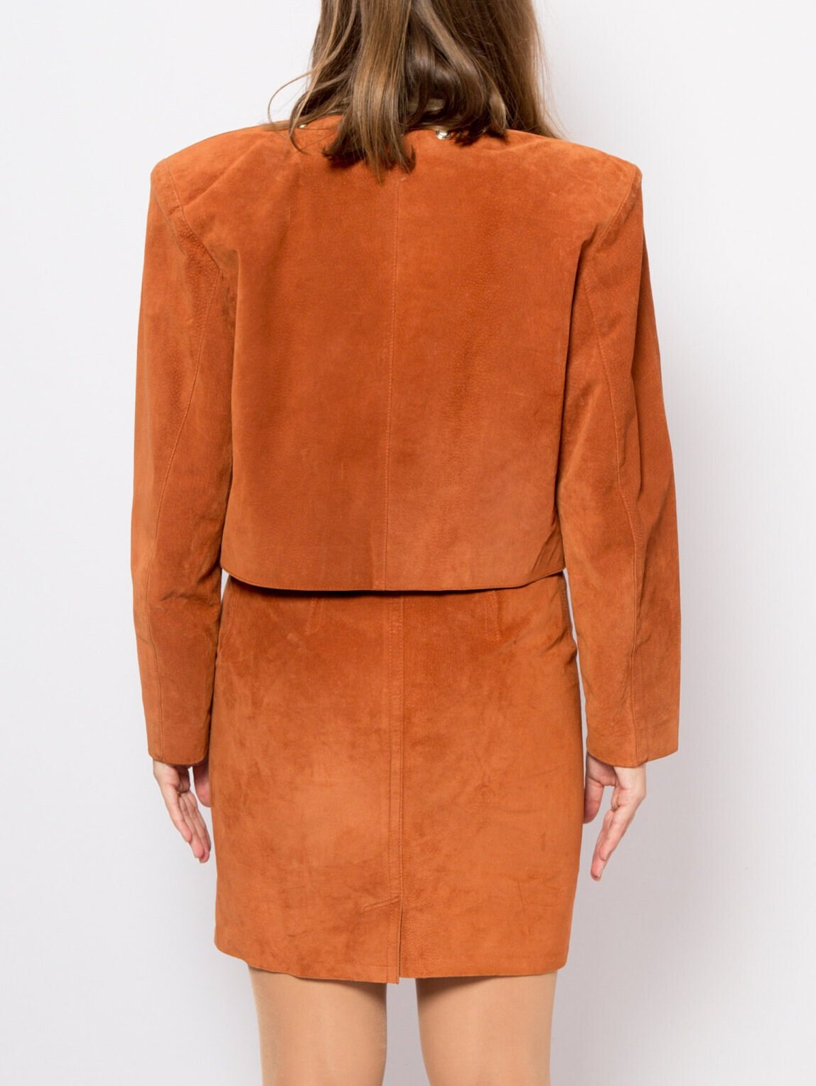 Vintage Suede Mini Skirt Suit Vintage Suede Mini Skirt Suit - Image 8