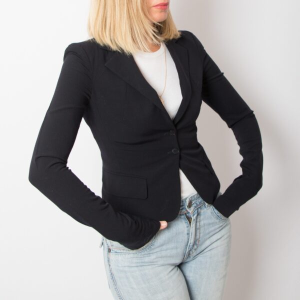 Y2K PATRIZIA PEPE Fitted Cropped Blazer - Image 7